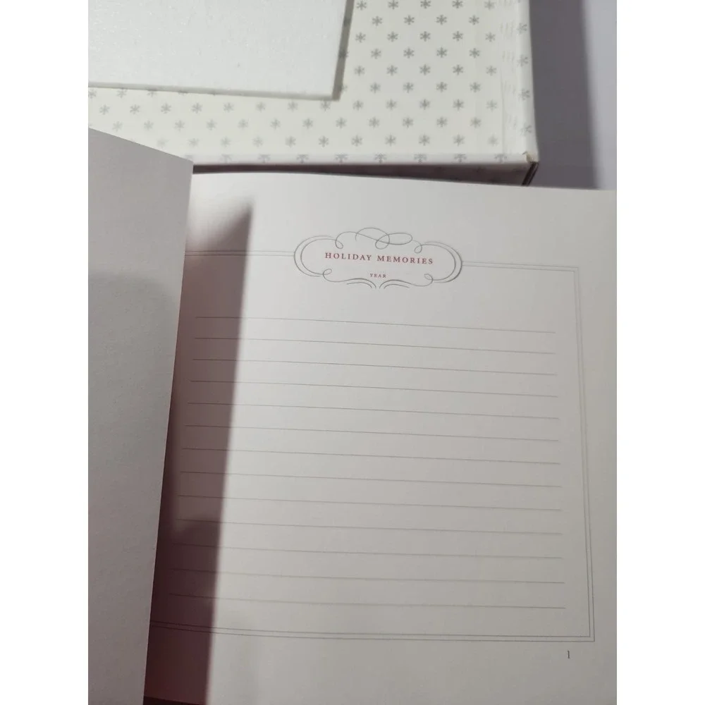 Hallmark Recordable Holiday Memory Album Red Christmas Photo Book 10 Buttons